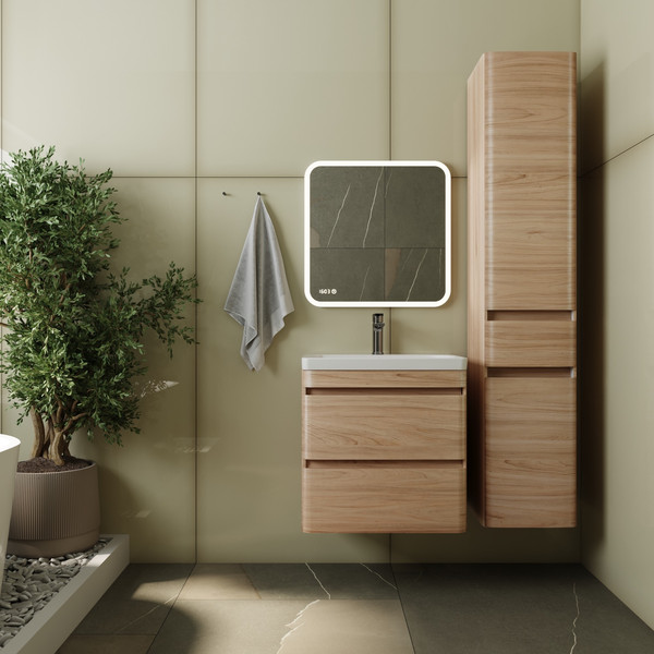 Изображение товара Тумба под умывальник Symbolite Атлантика 60 Люкс Plus (подвесная, ясень перламутр)