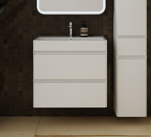 Изображение товара Тумба под умывальник Symbolite Атлантика 70 Люкс Plus (подвесная, белый)