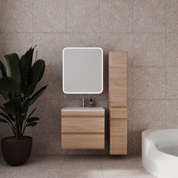 Изображение товара Тумба под умывальник Symbolite Атлантика 70 Люкс Plus (подвесная, ясень перламутр)