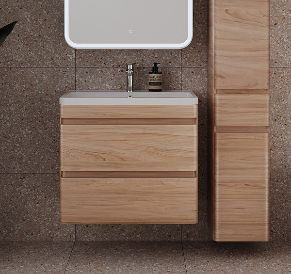 Изображение товара Тумба под умывальник Symbolite Атлантика 70 Люкс Plus (подвесная, ясень перламутр)