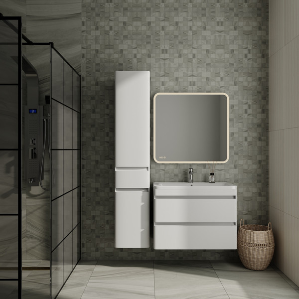 Изображение товара Тумба под умывальник Symbolite Атлантика 80 Люкс Plus (подвесная, белый)