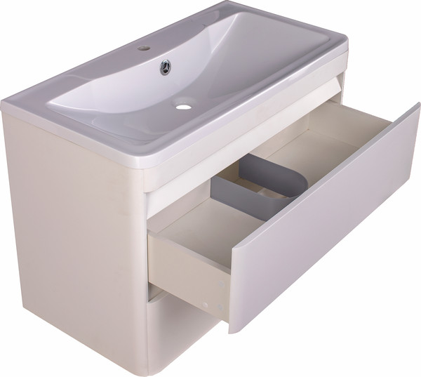 Изображение товара Тумба под умывальник Symbolite Атлантика 90 Люкс Plus (подвесная, белый)