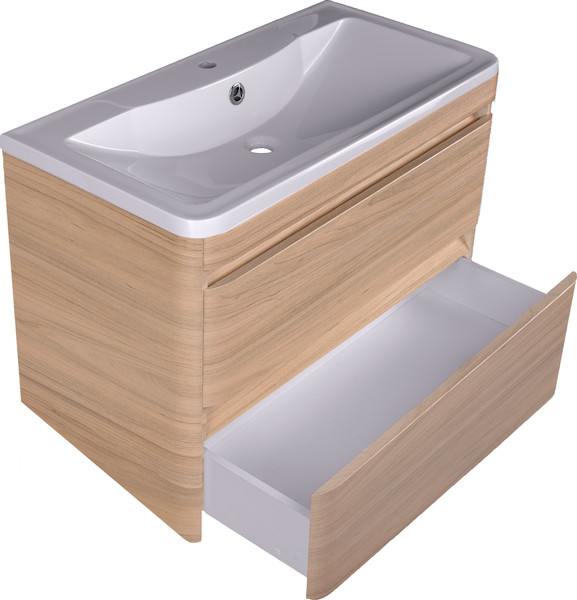 Изображение товара Тумба под умывальник Symbolite Атлантика 90 Люкс Plus (подвесная, ясень перламутр)