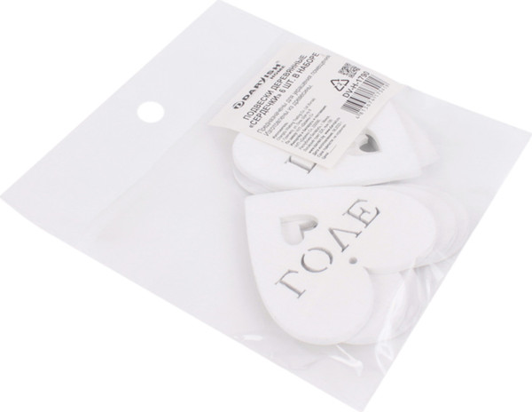 Изображение товара Набор елочных игрушек Darvish Сердечки / DV-H-1790 (6шт)