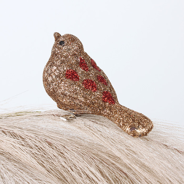 Изображение товара Набор елочных игрушек Darvish Шишка с зажимом Птичка / DV-C-145 (8шт)