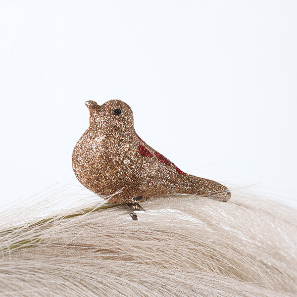 Изображение товара Набор елочных игрушек Darvish Шишка с зажимом Птичка / DV-C-145 (8шт)