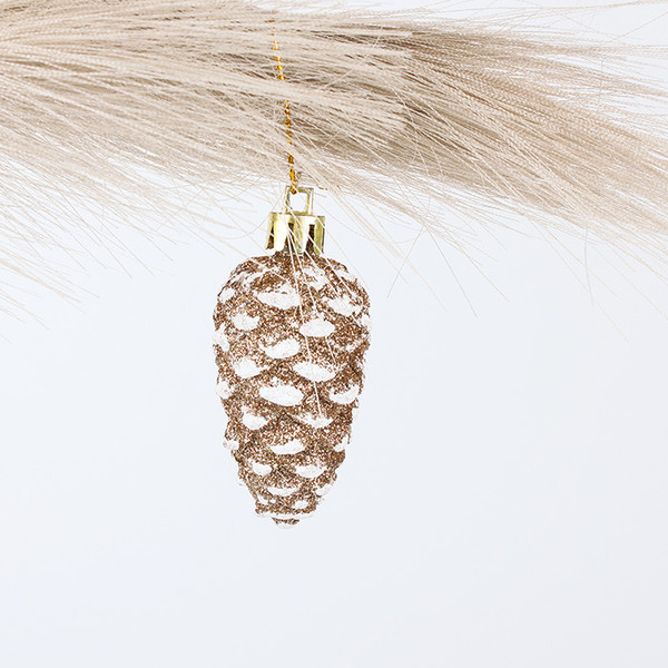 Изображение товара Набор елочных игрушек Darvish Шишка с зажимом Птичка / DV-C-145 (8шт)