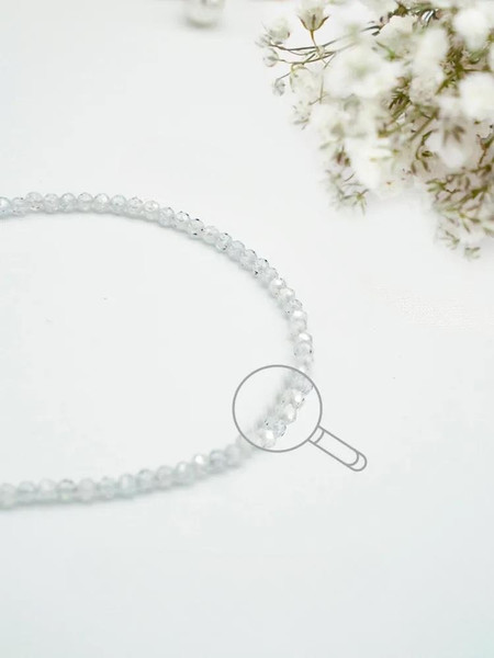 Изображение товара Браслет Wolves Циркон 5608 (белый)