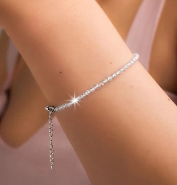 Изображение товара Браслет Wolves Циркон 5608 (белый)