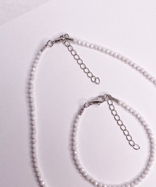 Изображение товара Браслет Wolves Циркон 5608 (белый)