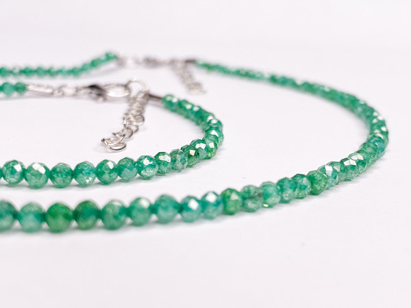 Изображение товара Браслет Wolves Циркон 5710 (зеленый)