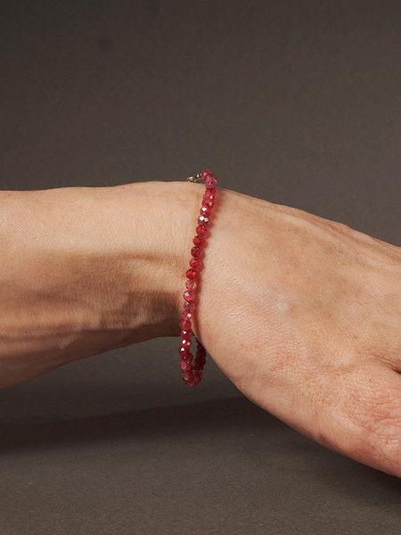 Изображение товара Браслет Wolves Циркон 5744 (красный)