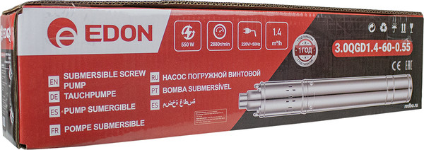 Изображение товара Скважинный насос Edon 3.5QGD1.4-85-0.55 (37645)