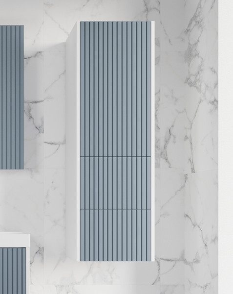 Изображение товара Шкаф-полупенал для ванной Symbolite Стокгольм 36 2 ящика (графит софт)