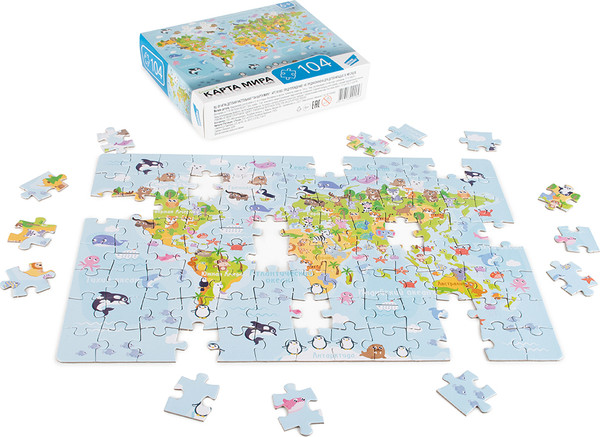 Изображение товара Пазл Dream Makers Карта мира / RI1003C (104эл)