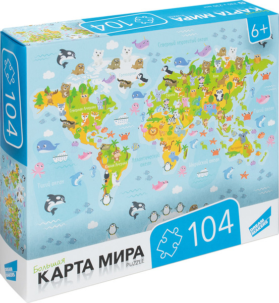 Изображение товара Пазл Dream Makers Карта мира / RI1003C (104эл)