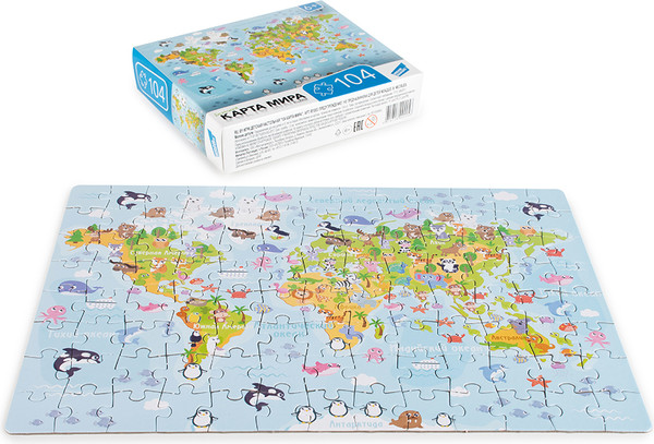 Изображение товара Пазл Dream Makers Карта мира / RI1003C (104эл)