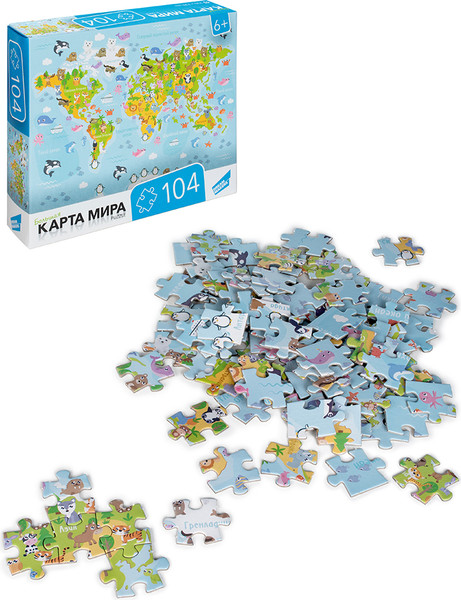 Изображение товара Пазл Dream Makers Карта мира / RI1003C (104эл)