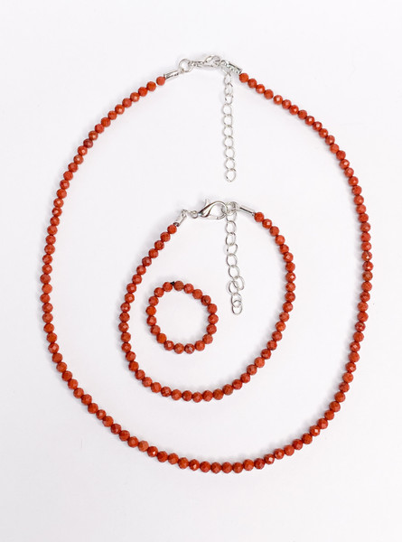 Изображение товара Браслет Wolves Яшма 5812 (красный)