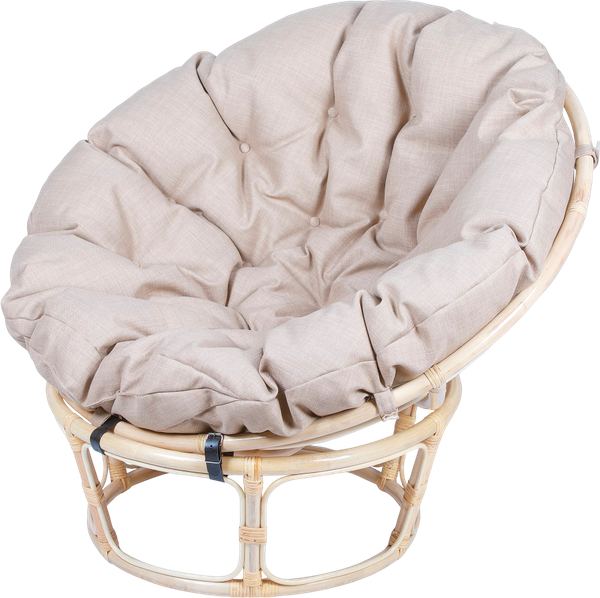 Изображение товара Кресло садовое Мебель Солнца Папасан 23/01 (натуральный/бежевый)