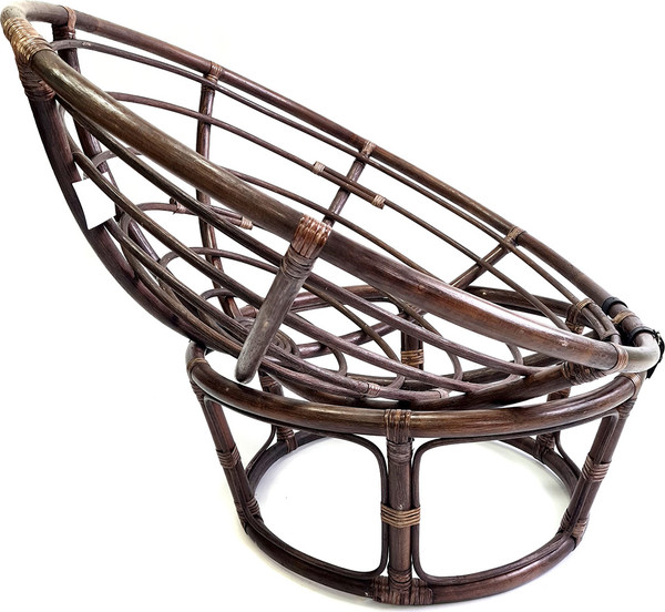 Изображение товара Кресло садовое Мебель Солнца Папасан 23/01 (темно-коричневый/бежевый)