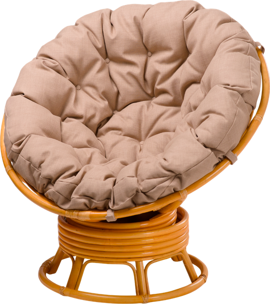 Изображение товара Кресло садовое Мебель Солнца Папасан вращающийся 23/01В (медный/бежевый)