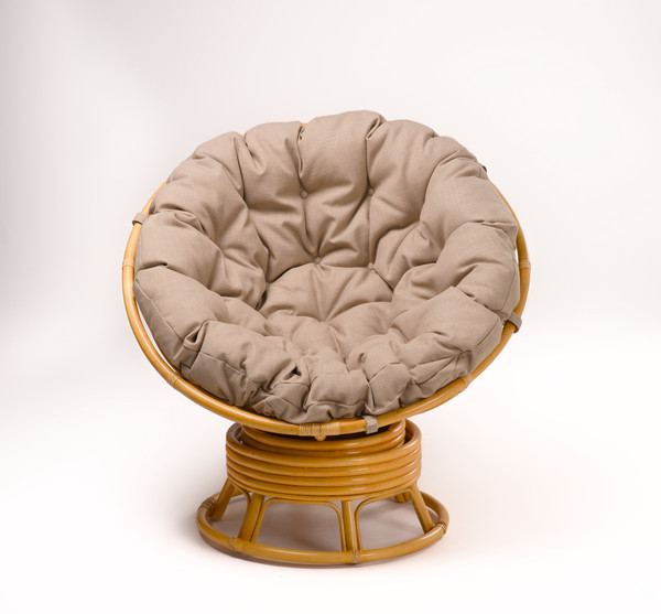 Изображение товара Кресло садовое Мебель Солнца Папасан вращающийся 23/01В (медный/бежевый)