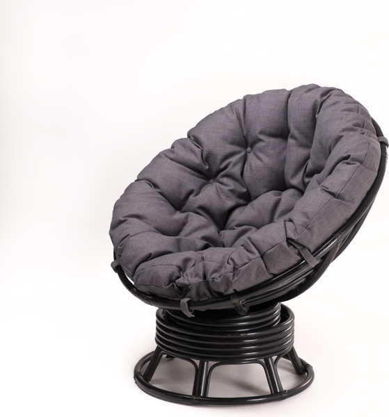 Изображение товара Кресло садовое Мебель Солнца Папасан вращающийся 23/01В (венге/серый)
