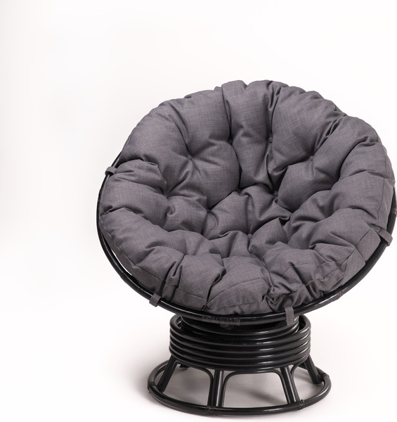 Изображение товара Кресло садовое Мебель Солнца Папасан вращающийся 23/01В (венге/серый)