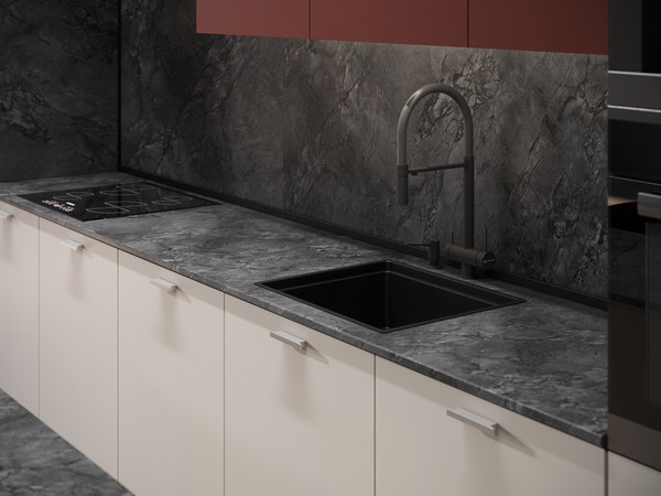 Изображение товара Столешница Артём-Мебель 0.4м (мрамор империал темный)