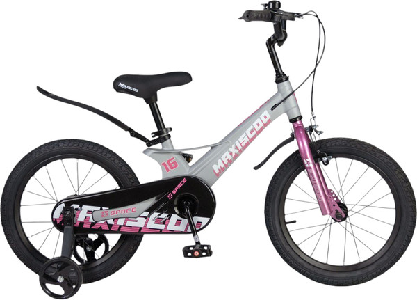 Изображение товара Детский велосипед Maxiscoo Space Стандарт 16 2025 / MSC-S1643 (серый жемчуг)