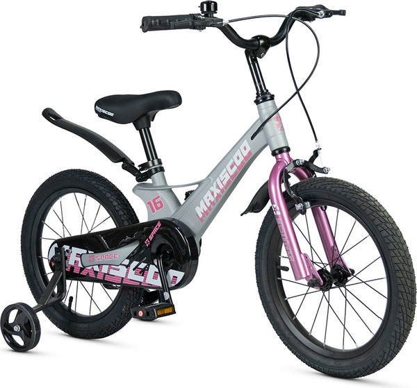 Изображение товара Детский велосипед Maxiscoo Space Стандарт 16 2025 / MSC-S1643 (серый жемчуг)
