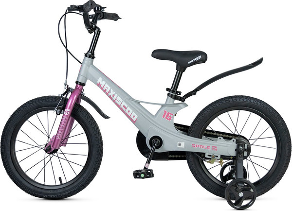 Изображение товара Детский велосипед Maxiscoo Space Стандарт 16 2025 / MSC-S1643 (серый жемчуг)