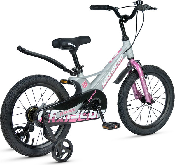 Изображение товара Детский велосипед Maxiscoo Space Стандарт 16 2025 / MSC-S1643 (серый жемчуг)