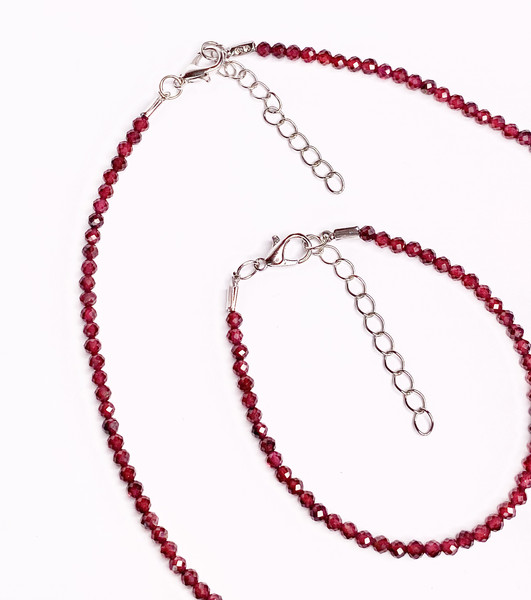 Изображение товара Браслет на ногу Wolves Гранат 5915 (р.21-26)