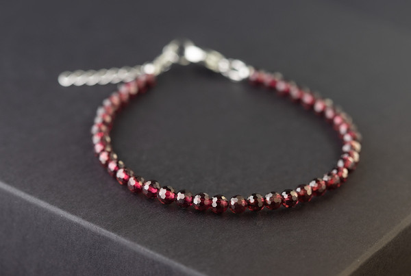 Изображение товара Браслет на ногу Wolves Гранат 5916 (р.23-28)