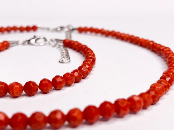 Изображение товара Браслет на ногу Wolves Коралл 5950 (р.23-28, красный)