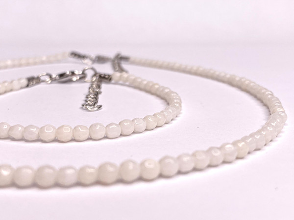 Изображение товара Браслет на ногу Wolves Коралл 5983 (р.21-26, белый)