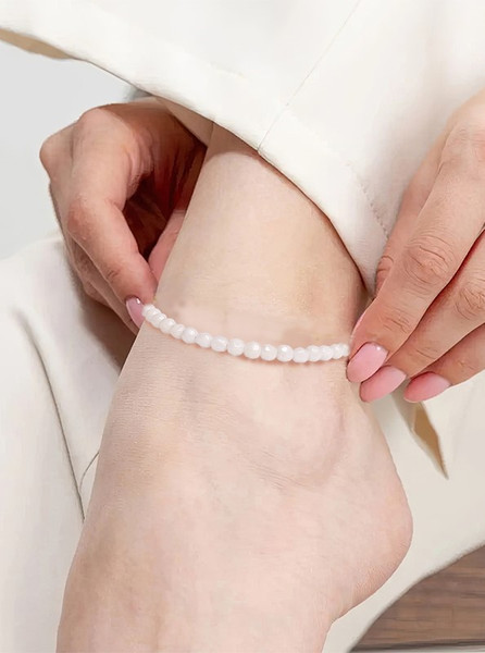 Изображение товара Браслет на ногу Wolves Коралл 5983 (р.21-26, белый)