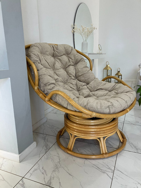 Изображение товара Кресло садовое Мебель Солнца Папасан Челси вращающийся 23/03В (медный)