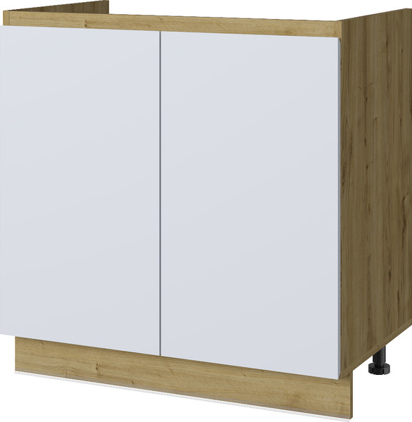 Изображение товара Шкаф под мойку Anrex Set plus 2D/80 (дуб наварра/белый)