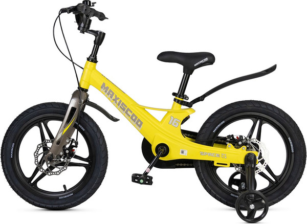 Изображение товара Детский велосипед Maxiscoo Space Deluxe 16 2025 / MSC-S1641D (желтый матовый)