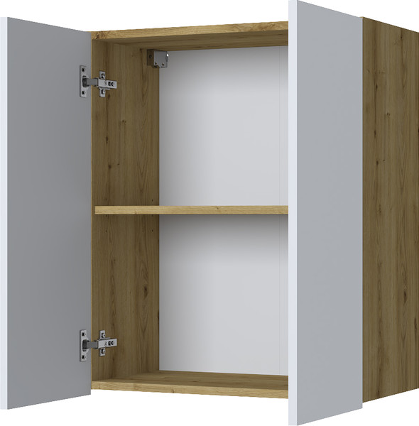 Изображение товара Шкаф навесной для кухни Anrex Set plus 2D/60 (дуб наварра/белый)