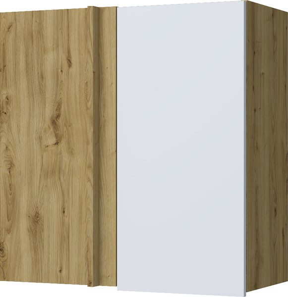 Изображение товара Шкаф навесной для кухни Anrex Set plus угловой 1D/70 (дуб наварра/белый)