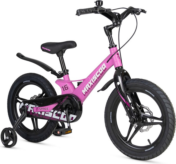 Изображение товара Детский велосипед Maxiscoo Space Deluxe 16 2025 / MSC-S1642D (розовый матовый)