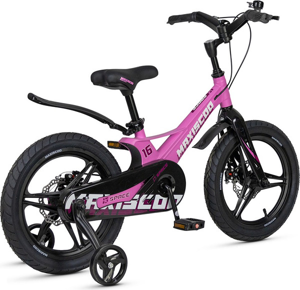 Изображение товара Детский велосипед Maxiscoo Space Deluxe 16 2025 / MSC-S1642D (розовый матовый)