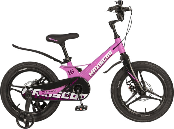 Изображение товара Детский велосипед Maxiscoo Space Deluxe 16 2025 / MSC-S1642D (розовый матовый)
