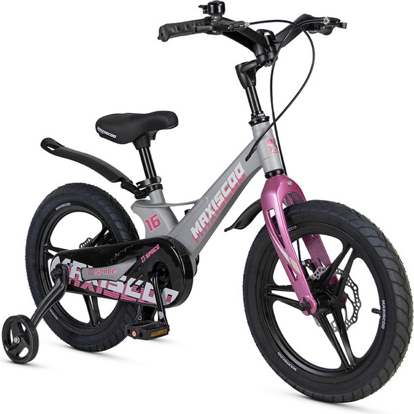Изображение товара Детский велосипед Maxiscoo Space Deluxe 16 2025 / MSC-S1643D (серый жемчуг)