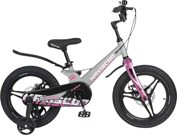 Изображение товара Детский велосипед Maxiscoo Space Deluxe 16 2025 / MSC-S1643D (серый жемчуг)