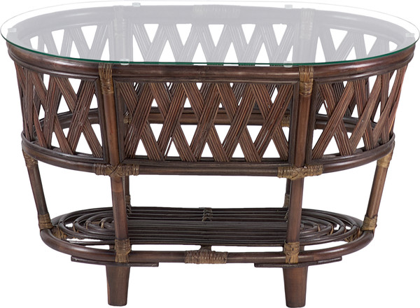 Изображение товара Кофейный столик садовый Мебель Солнца Рузвельт CBN овальный (орех матовый)